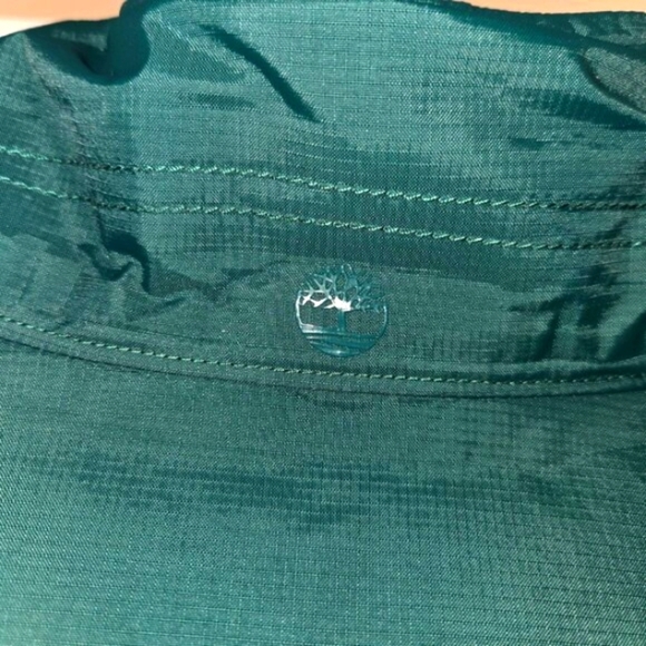 Timberland Fleece Lined Coat Waterproof Jacket Mens L Green - Picture 12 of 12